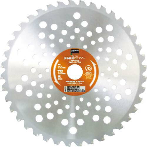 TRUSCO 刈払機用チップソー 一般草刈り用 径255X25.4X40P TBCJ255