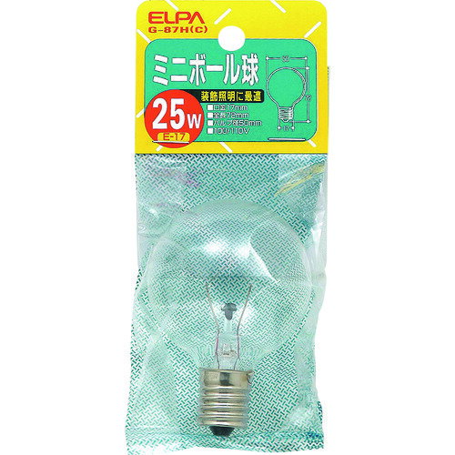Filament Lamps - ELPAミニボール球G-87H(C)