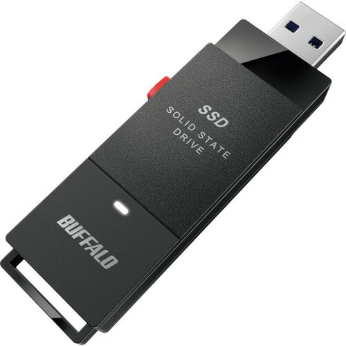 バッファロー USB3.2(Gen1) ポータブルSSD 1.0TB スティック型 SSD-PUT1.0U3-BKC 1