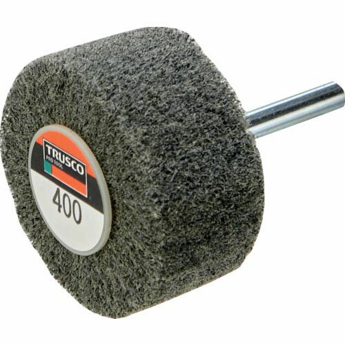 TRUSCO ナイロン軸付ホイール 外径40*厚み25*軸6 400# (5個入) UFN-425-400