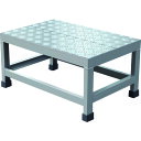 TRUSCO アルミ製溶接一体構造型作業台 縞板タイプ 一段(完成品) W600*D400*H300 WTDBC6430