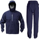 TRUSCO ベンチレーション(通気口)付レインスーツ ネイビー L【feature】 TRW36055L