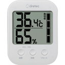 dretec デジタル温湿度計「モスフィ」 ホワイト O401WT