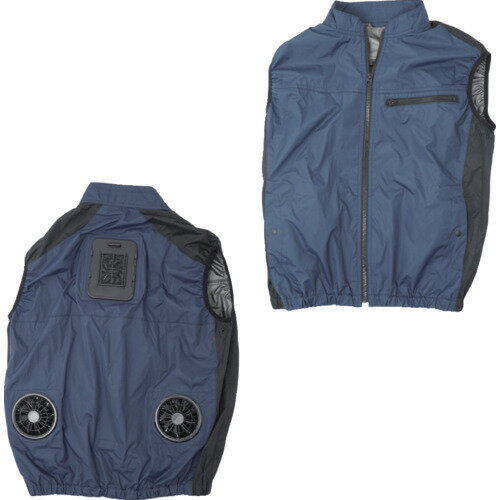 サンコー 圧倒的に冷える 冷蔵服3 ネイビー 3L TKCV243NV