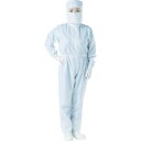 TRUSCO 制電糸グリッド仕様フード付つなぎ服 ホワイト 3L TCOGF-W-3L