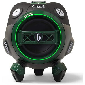 Gravastar Venus Aurora Green ポータブルワイヤレススピーカー 球体ロボット型スピーカー Bluetoothスピーカー 重低音 高音質 大音量 10時間連続再生 TWS機能 USB-C充電 グラバスター オーロラグリーン 【国内正規品】【1年保証】