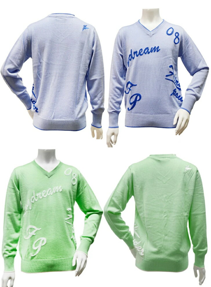 Fairy powder フェアリーパウダー ロゴ柄ニット FP22-5105B