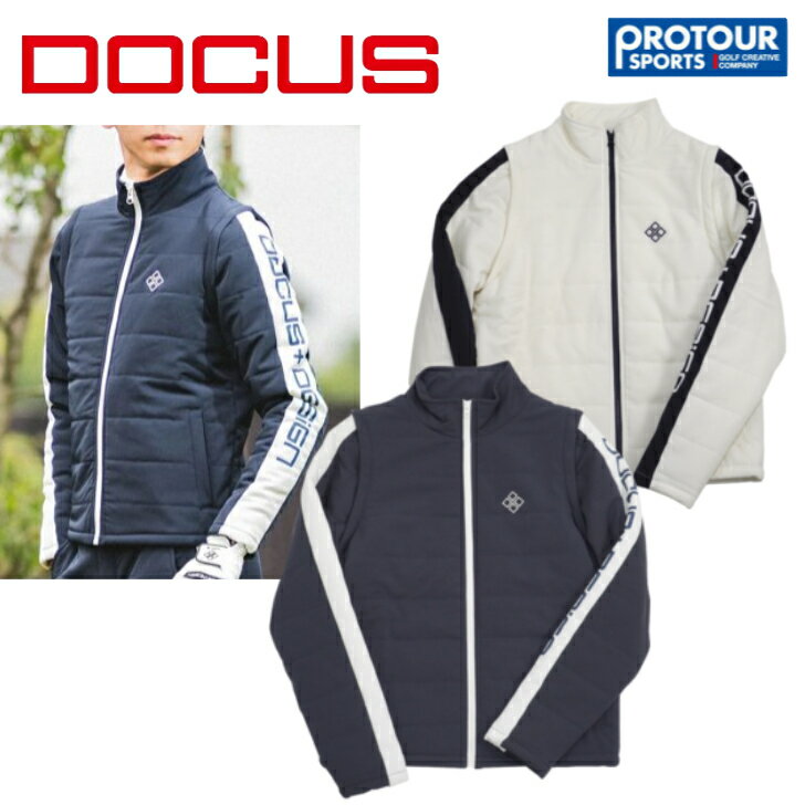 HARAKEN DOCUS Hot Batting Jacket ドゥーカス ホットバッティングジャケット DCM23A021 寒い冬に活用できるボリュームジャケット。 カラーバリエーションはあらゆるコーデに合わせやすいホワイトとネイビー。 生地の厚さ：あつい 裏地：なし 透け感：なし（白は多少あり） 伸縮性：あり 光沢：なし ■素材　ポリエステル95%、ポリウレタン5% ■サイズ　 M（身丈：約63cm, 肩幅：約38cm, 身幅：約52cm,袖丈：約66cm) L（身丈：約65m, 肩幅：約39.5cm, 身幅：約55cm,袖丈：約66.5cm) XL（身丈：約67m, 肩幅：約41cm, 身幅：約58cm,袖丈：約67cm) 3L（身丈：約69cm, 肩幅：約42.5cm, 身幅：約61cm,袖丈：約67.5cm) ■メーカー希望小売価格：33,000円(税込)