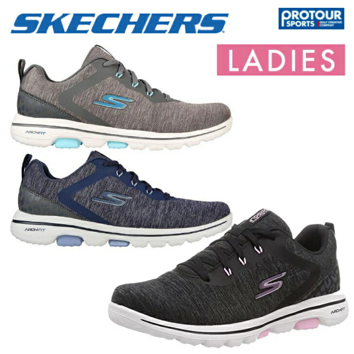 Skechers GO GOLF WALK 5 スケッチャーズ ゴルフシューズ 123034（レディース） スパイクレス