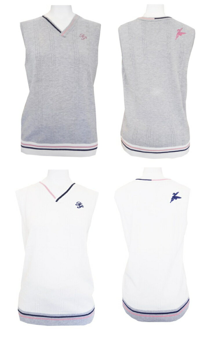 Fairy powder フェアリーパウダー ケーブルニットベスト FP22-2102