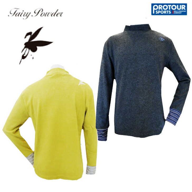 Fairy powder フェアリーパウダー 袖切替ハイネックシャツ FP21-5101B