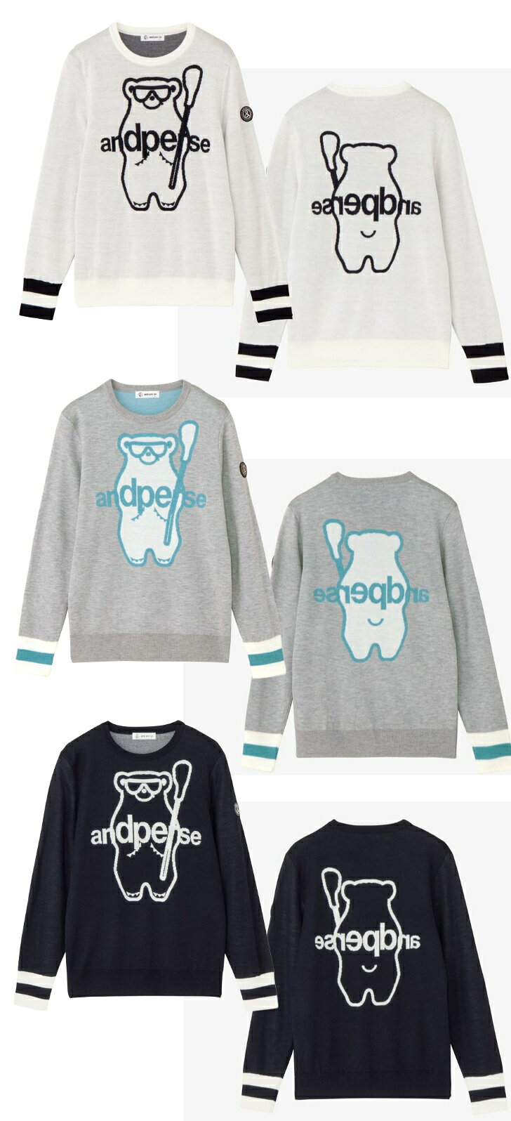 and per se アンパスィ クレアニットクルーネックセーター AFF2345A7（レディース）