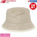 NEW BALANCE ニューバランス レディース キルト×フェイクファー バケットハット012-4287511