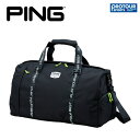 PING ピン ブラック ボストンバッグ GB-U2510(4)