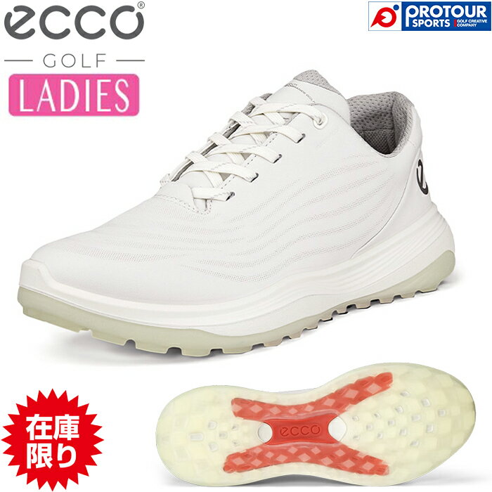 ECCO W GOLF LT1 LACE エコー ウィメンズ ゴルフ エルティーワン スパイクレス ゴルフシューズ 132753-01007