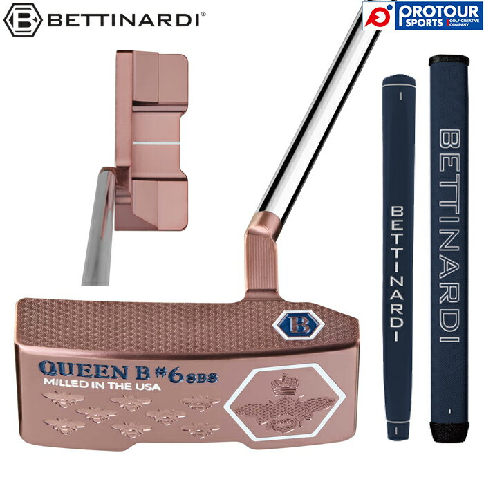 BETTINARDI Queen B QB6 SBS PUTTER / ベティナルディ クイーンビー QB6 SBS スラント パター 2025年モデル 日本正規品 ヘッドカバー付き 定番 送料無料