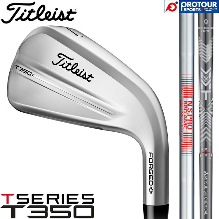 Titleist T350 IRON / タイトリスト T350 アイアン 6本セット(＃6-P,W48) 2025年モデル シャフト2種(N.S.PRO 880 AMC(S)/MMT AMC RED 65) 日本正規品 アイアンセット メンズアイアン 送料無料