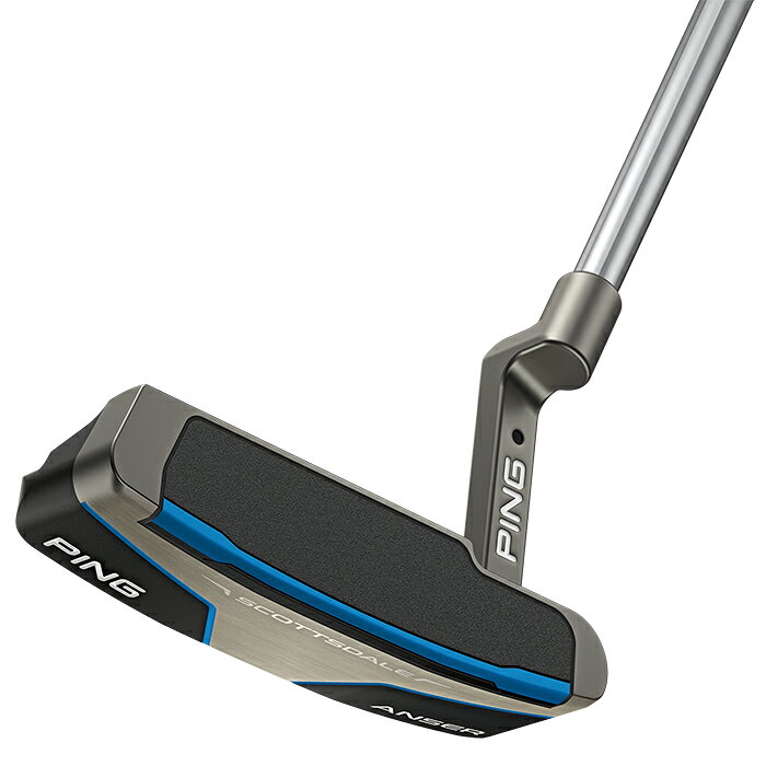 プロツアースポーツ 楽天市場店のPING SCOTTSDALE ANSER / ピン スコッツデール アンサー パター 2025年モデル PP58 ミッドサイズ(ブラック/ブルー) ヘッドカバー付き ブレード型 人気 日本正規品 送料無料｜アングル2