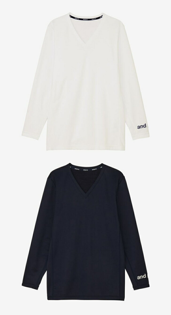 and per se アンパスィ 光電子ストレッチアンダーシャツ AMF6805W9（メンズ）