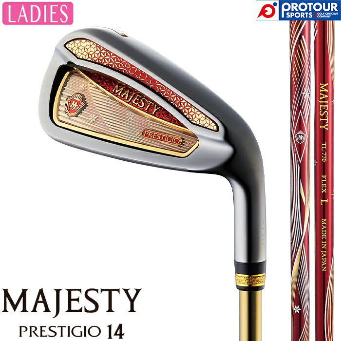 MAJESTY PRESTIGIO 14 LADIES IRON / �ޥ������ƥ� �ץ쥹�ƥ��� 14 ��ǥ��� �������� 6�ܥ��å�(I7-PW/AW/SW)...