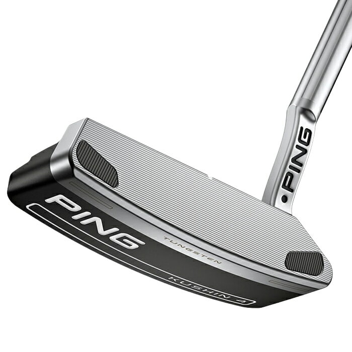 【在庫限り】PING 2023 PUTTER KUSHIN 4 / ピン 2023 パター クッシン 4 スチールシャフト 33インチ/34インチ/35インチ 2023年モデル PP58 MID SIZE BLACK/GREY ヘッドカバー付き ブレード型 人気 日本正規品 数量限定 送料無料