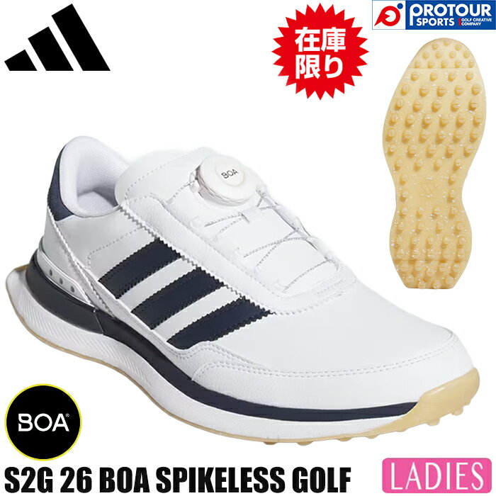 Rakuten - adidas Golf S2G 26 BOA SPIKELESS GOLF OPJ96 アディダスゴルフ S2G 26 ボア スパイクレス ゴルフシューズ(JR1892)