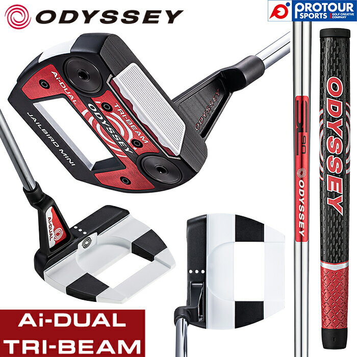 Callaway ODYSSEY Ai-DUAL TRI-BEAM JAILBIRD MINI PUTTER / キャロウェイ オデッセイ エーアイ デュアル トライ ビーム ジェイルバード ミニ パター 2026年モデル STROKE LAB 90 ヘッドカバー付き ネオマレット型 ラケットホーゼル メンズパター 日本正規品 送料無料