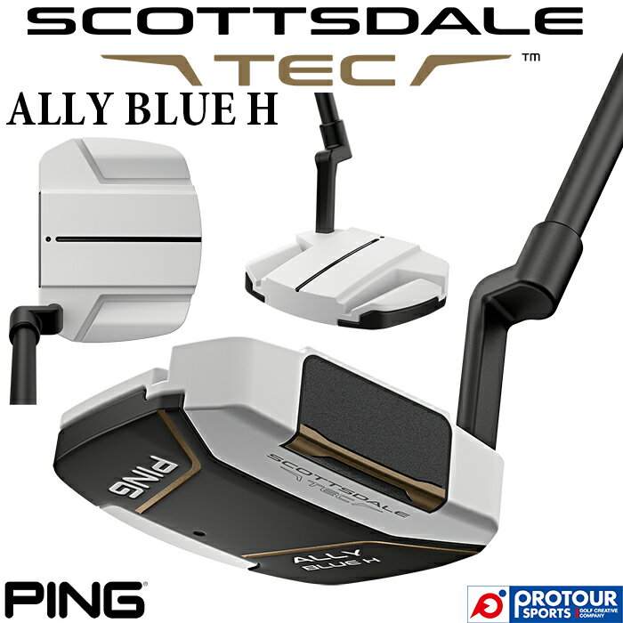 Rakuten - PING SCOTTSDALE TEC ALLY BLUE H / ピン スコッツデール テック アリーブルーH パター 2026年モデル グリップ2種類 ヘッドカバー付き メンズパター EYE-Q アイキュー 日本正規品 送料無料