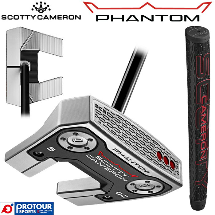 Titleist SCOTTY CAMERON PHANTOM 5 OC / タイトリスト スコッティキャメロン ファントム 5 オンセットセンター パター 2026年モデル ヘッドカバー付き メンズパター ネオマレット型 角型 人気 日本正規品 送料無料