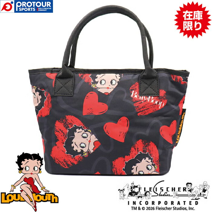 【在庫限り】LOUDMOUTH×Betty Boop 866978-469 / ラウドマウス ベティー ブープ ラウンドポーチ Scribble Hearts Betty/スクリブルハーツベティー 2026年モデル 限定コラボ LOUDMOUTH×Betty Boop のコラボ商品。 撥水加工ポリエステル素材のカートポーチ。 コーデのワンポイントに柄バッグを取り入れてみよう。 プレゼントアイテムにも最適！ ----------------------------------------------------------- Betty Boop ベティー ブープは、1930年8月9日にアメリカでリリースされた アニメーションDizzy Dishesに初めて登場しました。 主人公であるビンボーの憧れの人というただの脇役でしたが、 その後の数年間で瞬く間に人気を集め、 女性のアニメーションスターとして全米を魅了するまでになりました。 現在もファッションアイコンとして、 ティーンからセレブまで男女問わず、世界中で愛され続けています。 カジュアルな少女からゴージャスな大人の女性まで 変幻自在なベティーはファッションカテゴリーにとどまらず、 アーティスト、ミュージシャンとのコラボレーションも好評で、益々活動の場を広げています。 発売日：2026年6月14日 商品番号：866978-469 カラー：Scribble Hearts Betty/スクリブルハーツベティー サイズ：F(高さ 20cm×幅 23cm×マチ 12cm) 素材：撥水加工ポリエステル100％ 機能：内ポケット付属/開閉部分はファスナー仕様 メーカー希望小売価格：￥7,700(税込) 【当店ではこのような検索キーワードで商品をお探しいただいております】 ニッキー株式会社 NIKKI ニッキー LOUDMOUTH ラウドマウス Betty Boop Scribble Hearts Betty/スクリブルハーツベティー 2026年モデル 限定コラボ ゴルフバッグ カートバッグ カートポーチ ラウンドバッグ メンズ レディース ベティー ブープ 限定コラボ コラボ コラボレーション Scribble Hearts Betty スクリブルハーツベティー GOLF ゴルフ ゴルフブランド ゴルフメーカー 日本正規品 正規品 2026 2026年 2026年モデル 新作 新商品 最新 最新モデル 定番 定番モデル 人気 話題 ランキング おすすめ 売れ筋 BAG バッグ 鞄 ゴルフバッグ カートバッグ カートポーチ ラウンドバッグ メンズバッグ レディースバッグ ゴルフ用品 ラウンド用品 ゴルフグッズ ラウンドグッズ キャラクター ハート かっこいい かわいい おしゃれ ギフト プレゼント BLACK ブラック 黒 RED レッド 赤 UNISEX ユニセックス 男女兼用 男女 MENS メンズ 男性 男性用 LADIES レディース レディス ウィメンズ 女性 女性用 在庫限り 数量限定 限定