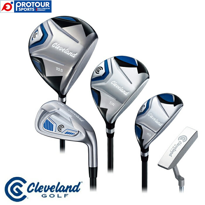 Cleveland Golf PACKAGE SET (R) / クリーブランド パッケージセット(R) 10本セット 【アイアン：カーボンシャフト・キャディバッグなし】 メンズ クラブセット 好みのキャディバッグを選びたいユーザーへ、クラブセットだけの販売開始！ ゴルフクラブ（W#1、W#5、H#5、I#6〜9、PW、SW、PT）10本セットです。キャディバッグは付きません。 セット内容：10本セット（W＃1、W＃5、HB＃5、I＃6〜9、PW、SW、PT）、キャディバッグなし 製品コード：22CGPASST10 シャフト：［ウッド、アイアン］ カーボンシャフト（R）クリーブランド PACKAGE SET オリジナル カーボンシャフト グリップ：クリーブランド PACKAGE SET オリジナルフルラバーグリップ ●ウッド MADE IN CHINA 新溝ルール適合モデル 特注不可 ●アイアン / パター リアルロフト表示 MADE IN CHINA 新溝ルール適合モデル 特注不可 ※メーカーお取り寄せ品のため納期がかかる場合があります。また、メーカーの供給が終了している場合はキャンセルさせていただく場合がございます。