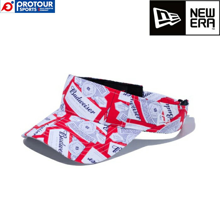 NEW ERA ニューエラ 2023 サンバイザー Budweiser バドワイザー ボウタイロゴ オールオーバープリント 13526888
