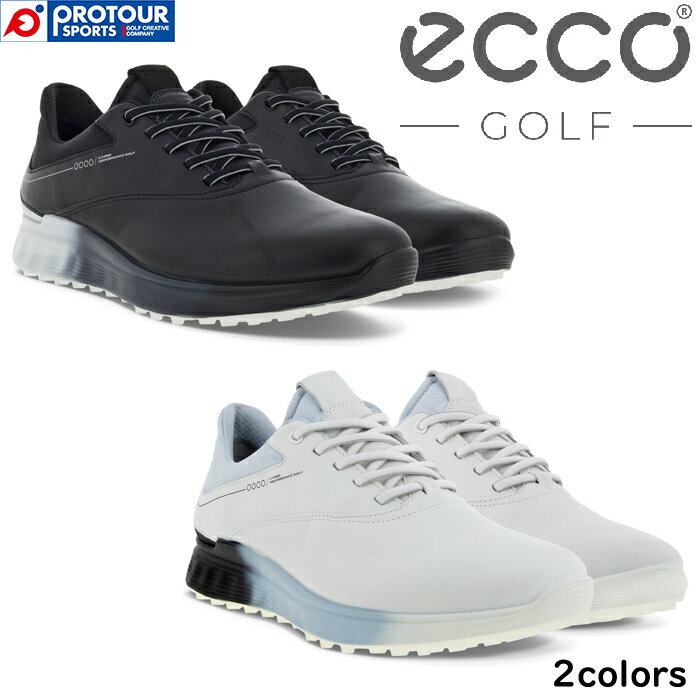 ECCO M GOLF S-THREE LACE 102944 BLACK/CONCRETE/BLACK(55433) WHITE/BLACK/AIR(60613) / GR[ Y St GXEX[ GORE-TEX XpCNXV[Y