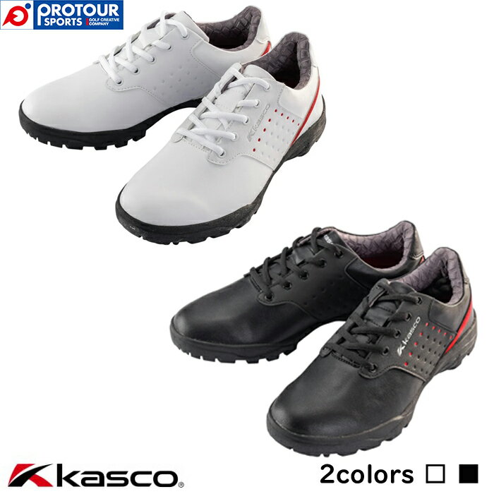 kasco キャスコ スパイクレスシューズ KMSL-2365(50284) 2023年モデル 全2色(ホワイト/ブラック) 25.0～27.5cm 3E