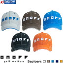 ONOFF Cap YOK0922 / オノフ キャップ YOK0922 2022年モデル 全5色(ホワイト/ベージュ/サックス/オレンジ/ネイビー) 人気モデル