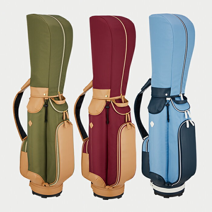 MAJESTY Casual 24 Caddy Bag CB3411 / マジェスティ カジュアル24 キャディバッグ CB3411 全3色(モスグリーン/ディープレッド/ライトブルー) 2024年モデル 軽量