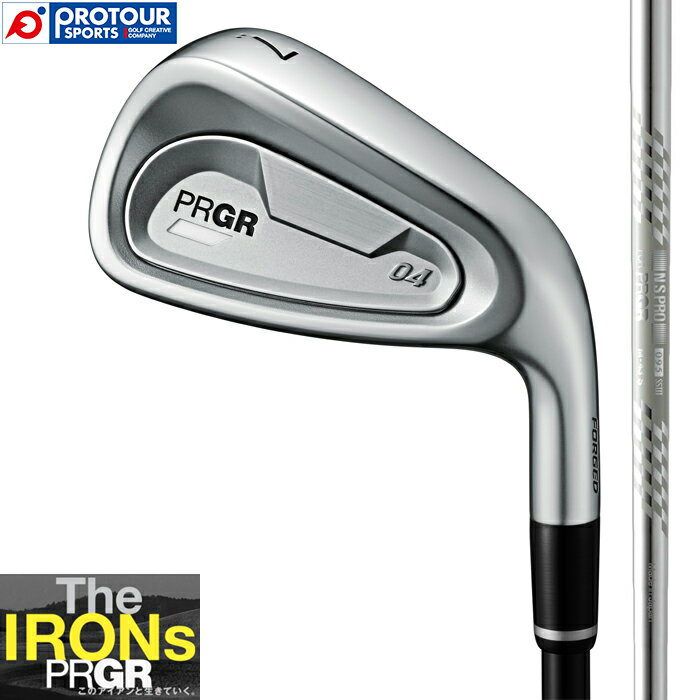 PRGR IRONs PRGR 04 IRON GSO-ST / プロギア 04 アイアン 5本セット(＃7-9,PW,AW) 2024年モデル スペックスチールIII Ver.2(スチールシャフト) アイアンセット