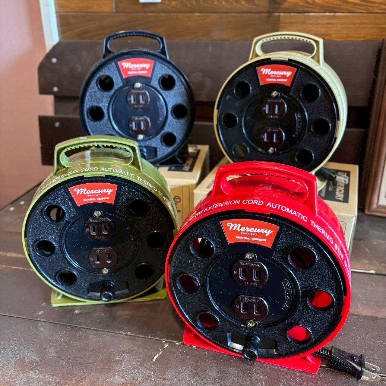 マーキュリー Mercury リーラー 5M コンセント 2口 延長コード 電気 インテリア 飾り ガレージ リビン..