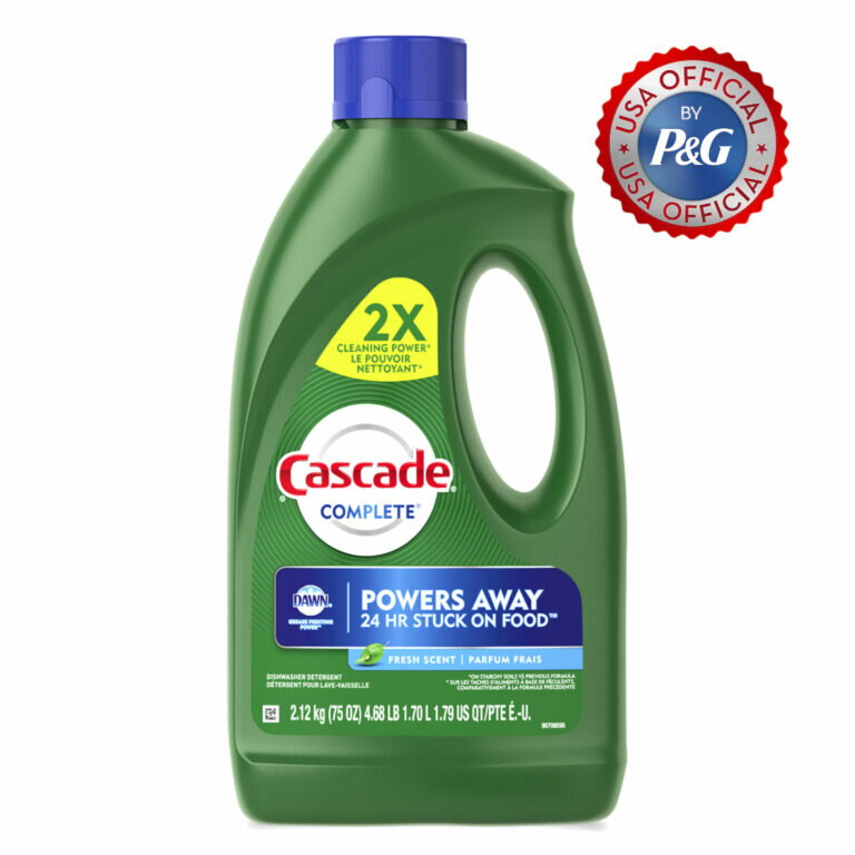 【カスケード コンプリートW／ドーン】【75oz／2120g】Cascade DAWN 食洗機用洗剤 食器洗い機専用 液体洗剤 リンス成分配合水滴跡 付きにくい パワフル 洗浄力 アメリカ雑貨 アメリカン USA P&G 公式 正規品