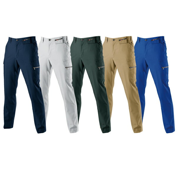 BURTLE バートル カーゴパンツ 7096 清涼素材 春夏 作業着 カジュアル 細身 スタイリッシュ クールビズ 制電