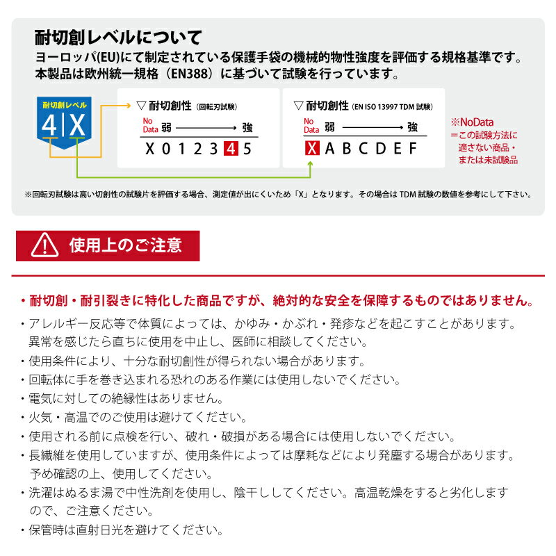 耐切創手袋 テガード TG-1103 10双セット 高強度ポリエチレン繊維 コーティングなし インナーグローブ 背抜き手袋 テガード 洗濯可 金属類 ガラス 割れ物 産業廃棄物処理 食品カット 梱包作業 防災 日光物産 NiKKO