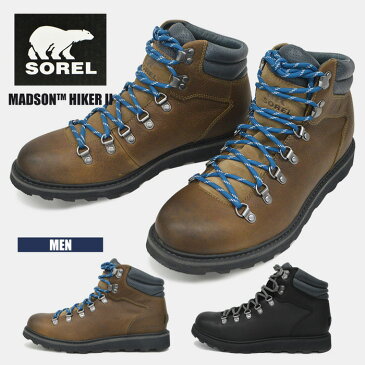 セール価格！【 送料無料 】 普段使いにもオススメの防水レザーブーツ SOREL ソレル MADSON HIKER 2 NM3849 マディソンハイカー スノーブーツ ウィンターブーツ 男性 紳士 メンズ 雪 ブーツ 防水加工