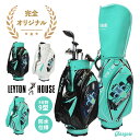 10％OFFクーポン配布中！レイトンハウスからゴルフシリーズが始動 LEYTON HOUSE 防水 キャディバッグ カート スポーツ グラスゴー ヘッドカバー エナメル オリジナル