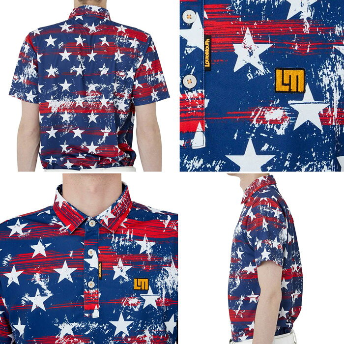 【クリアランスセール】LOUDMOUTH ラウドマウス メンズ ゴルフウェア ポロシャツ ...