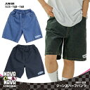 【 送料無料 】韓国ファッション ジュニア キッズ ビッグシルエット 子供 ナバナバ NAVANAVA デニム ハーフパンツ ボトムス ユニセックス 男子 女子...