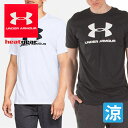 GWセール開催中!メンズ Tシャツ ヒートギア アンダーアーマー ロゴ ビッグロゴ 夏用 涼しい 1329590 スポーツ ランニング 男性 紳士 ウェア