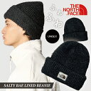 【 送料無料 】ふわふわあったか THE NORTH FACE SALTY BAE LINED BEANIE NF0A7WJL ノースフェイス ニット帽 メンズ 紳士 女性 レディース 兼用 お揃い ユニセックス ペア ロゴ 防寒 雪遊び 野外 ブラック 黒 シンプル