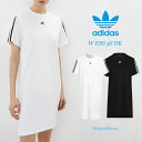 セール開催中!アディダス人気のシンプルなロングワンピース レディース トレフォイル adidas 半袖 ティーシャツ コットン 綿 スポーツ 婦人 ウェア ドレ...