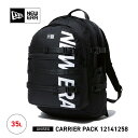 GWセール開催中!高校生 ニューエラ バッグ リュック バックパック 35L キャリアパック かばん ユニセックス 大きめ 多機能 無地 ブラック 黒 ストリー...