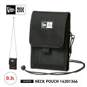 GWセール開催中!【 送料無料 】ニューエラ NEW ERA 0.3L ポーチ ミニ バッグ ネック かばん ユニセックス ブラック 黒 ストリート かっこいい...